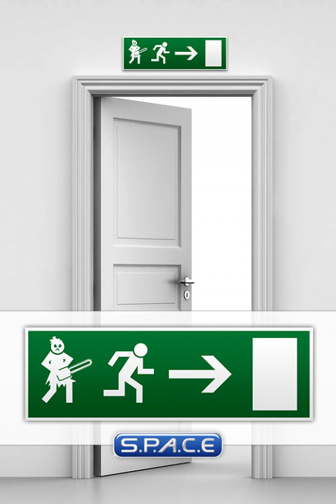 Emergency Exit Sign Leatherface