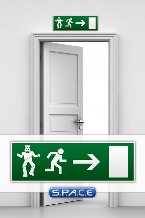 Emergency Exit Sign Frank N. Stein