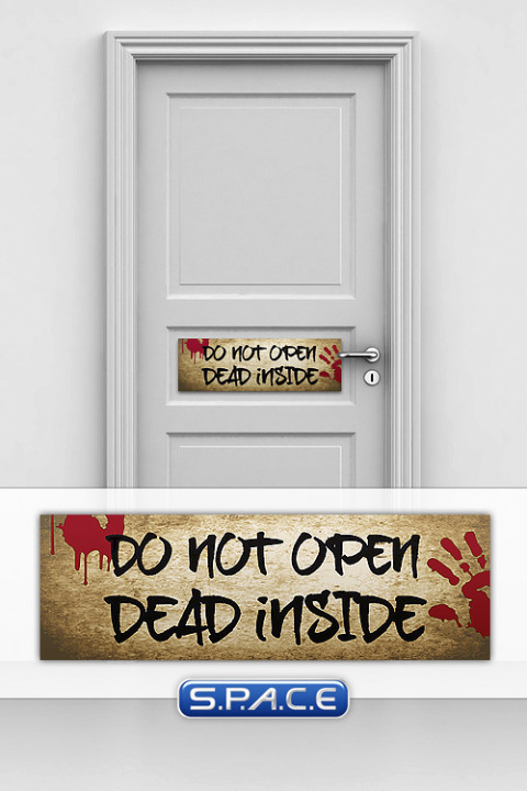 Door sign Do not open... Version 2