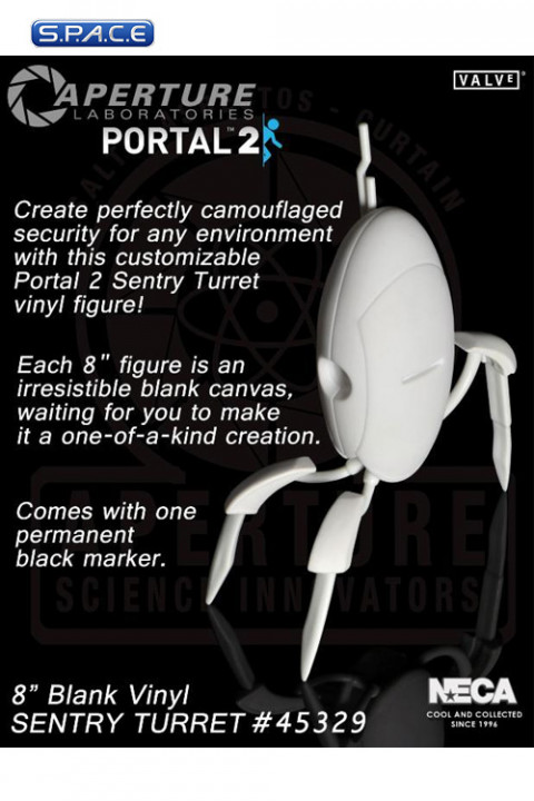 8 Blank Vinyl Sentry Turret (Portal 2)