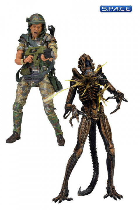 Hudson vs. Brown Warrior 2-Pack (Aliens)