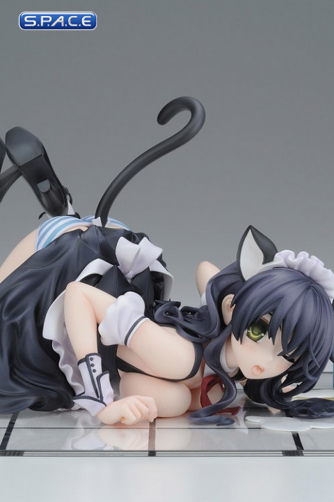 1/7 Scale Cat Lap Milk PVC Statue