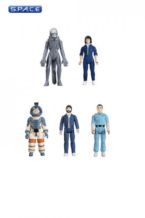 Complete Set of 5: ReAction Figures (Alien)