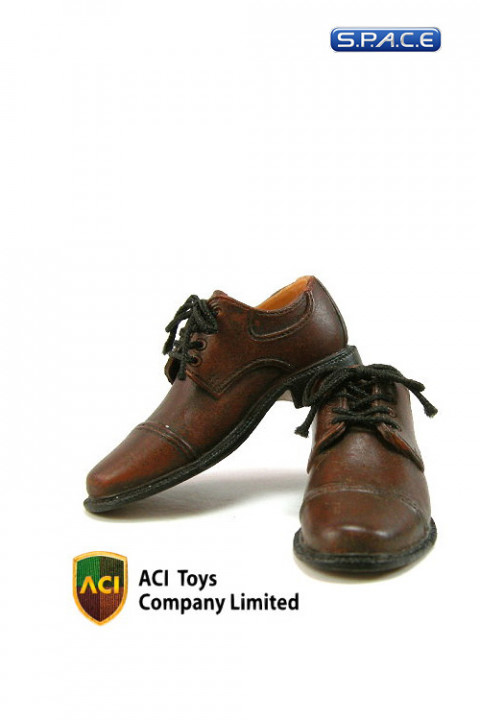 1/6 Scale Dress Shoes - Brown (ACI-726)