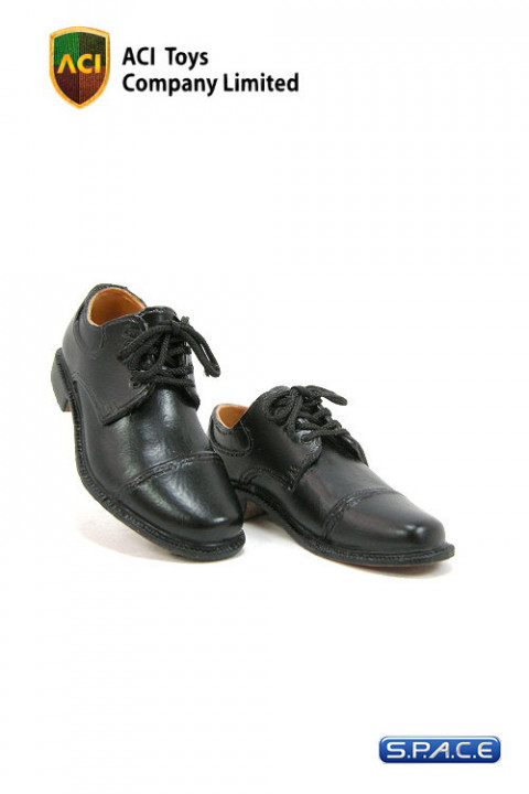 1/6 Scale Dress Shoes - Black (ACI-725)