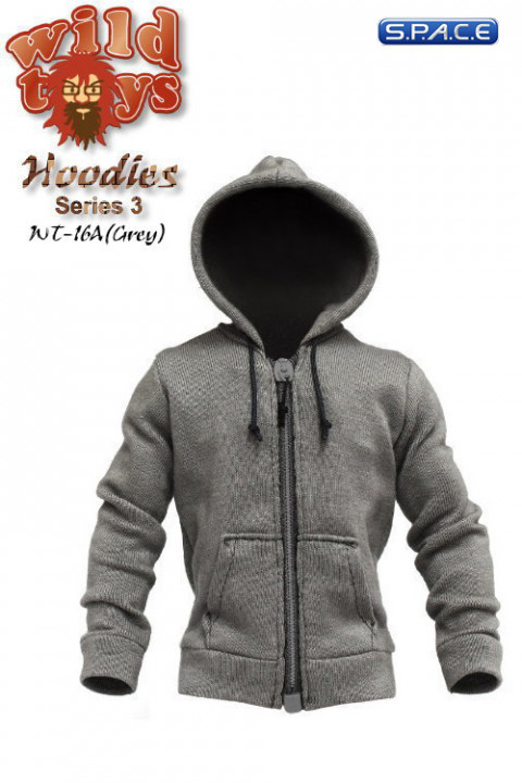 1/6 Scale Hoodie Series 3 - Grey (WT-16A)