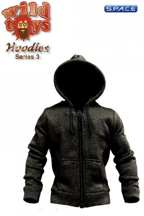 1/6 Scale Hoodie Series 3 - Black (WT-16C)