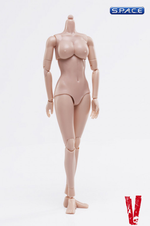 1/6 Scale Female Medium Bust Body - Pale/Light Tan (FX02-A)