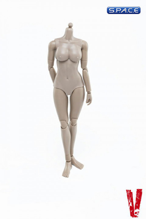 1/6 Scale Female Medium Bust Body - Flesh Caucasian (FX02-B)