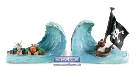 Serre-livres Les pirates naufrags Mini Statue (Asterix)