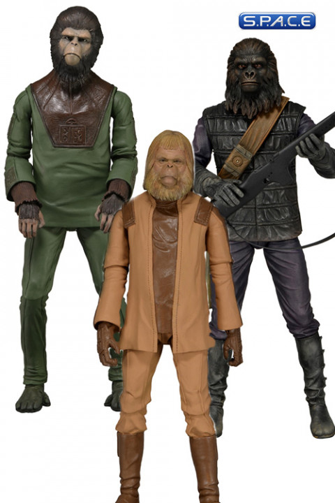 3er Komplettsatz: Planet of the Apes Classic Series 1