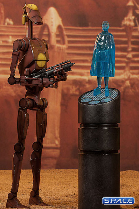 1/6 Scale Geonosis Commander Battle Droid and Count Dooku Hologram Set (Star Wars)