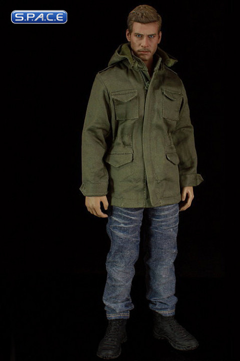 1/6 Scale M65 OD Jacket & Blue Jeans (worn) Set