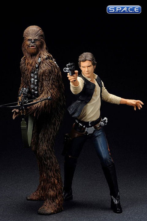 1/10 Scale Han Solo & Chewbacca 2-Pack ARTFX+ (Star Wars)