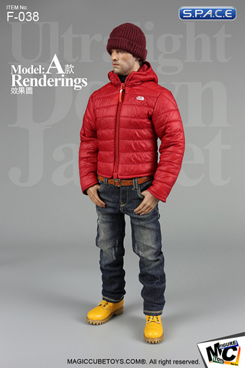 1/6 Scale Ultralight Down Jacket (red)