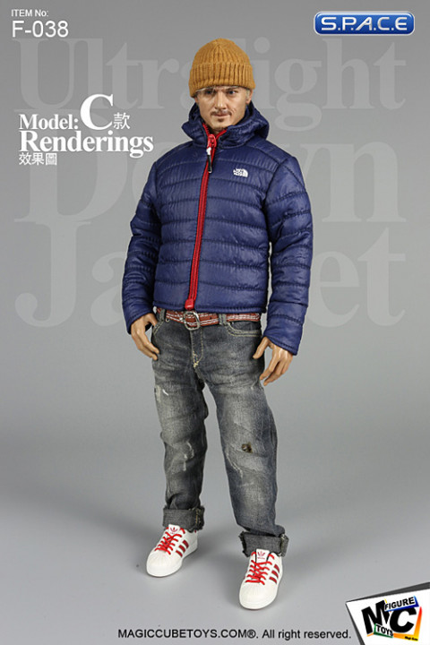 1/6 Scale Ultralight Down Jacket (blue)