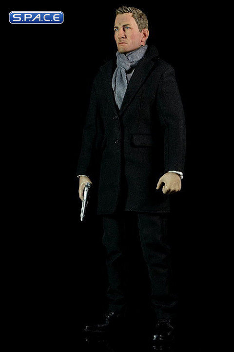 1/6 Scale Agent James with Black Overcoat Set