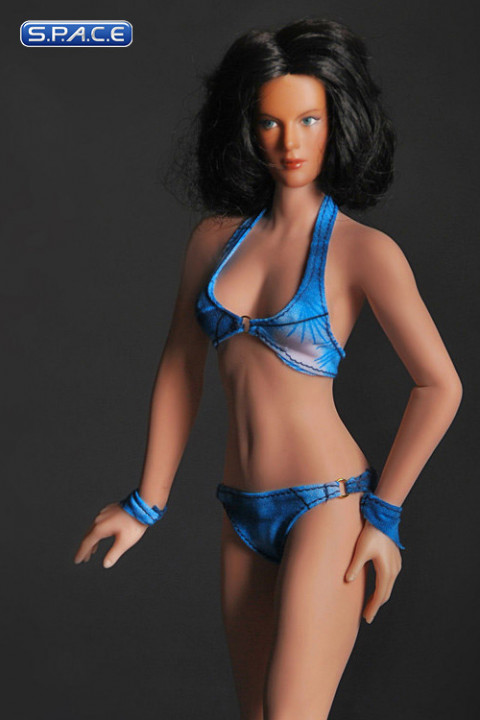 1/6 Scale Seamless Female brown hindu Body - small breast / black hair