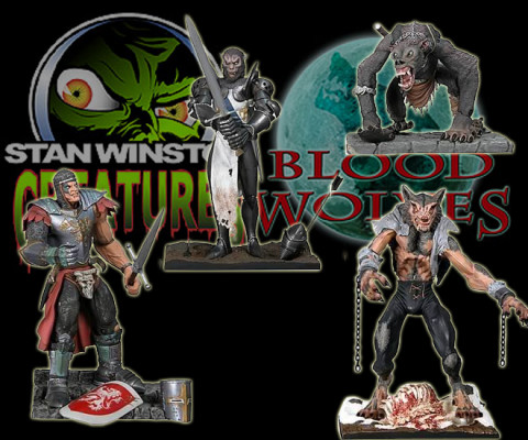 Complete Set of 4 : Blood Wolves (Stan Winstons Creatures)