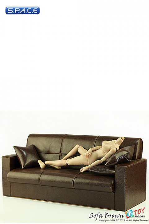 1/6 Scale Sofa (brown)