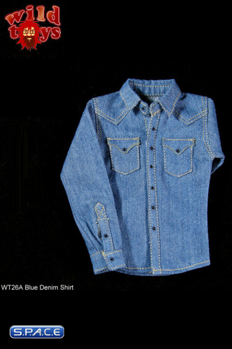 1/6 Scale Blue Denim Shirt