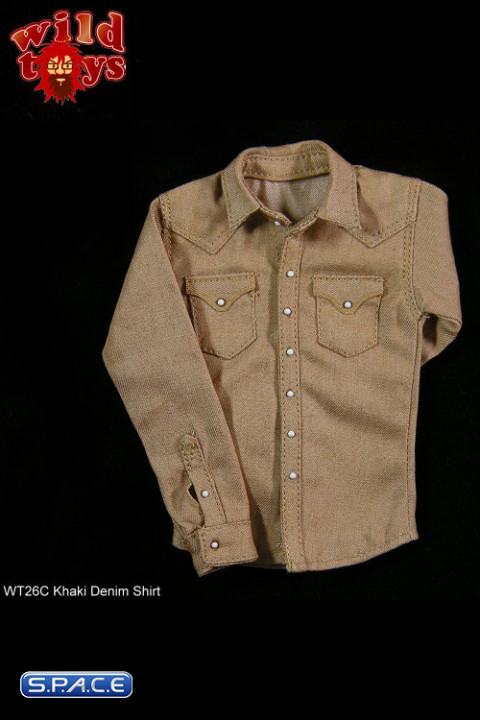 1/6 Scale Khaki Denim Shirt