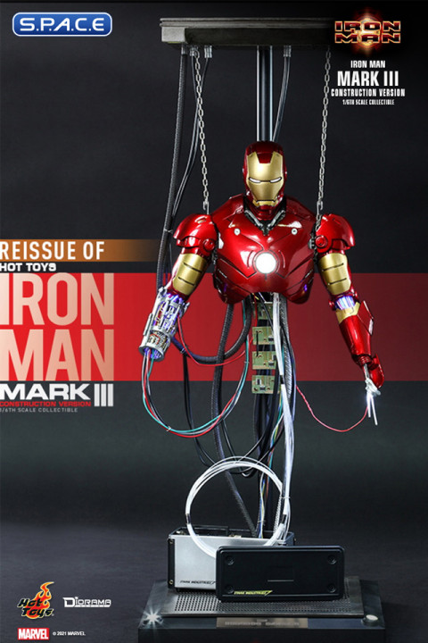 1/6 Scale Iron Man Mark III Construction Version Diorama Scene (Iron Man)