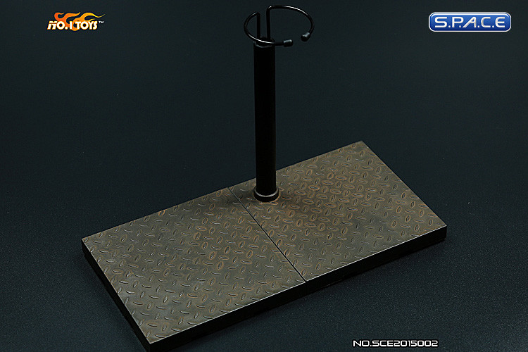 1/6 Scale Figure Stand C-Shape (rusty)