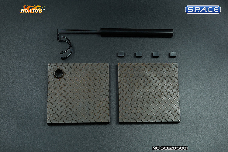 1/6 Scale Figure Stand U-Shape (rusty)