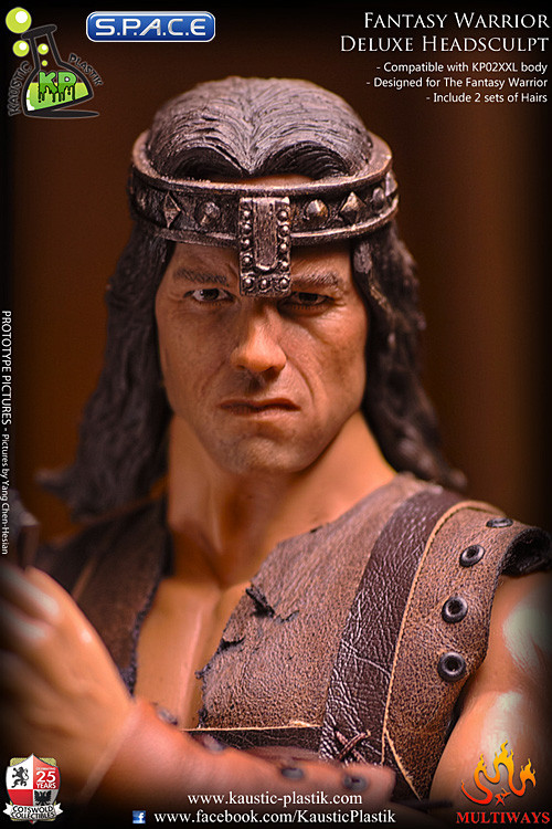 1/6 Scale Fantasy Warrior KP Deluxe Head Sculpt