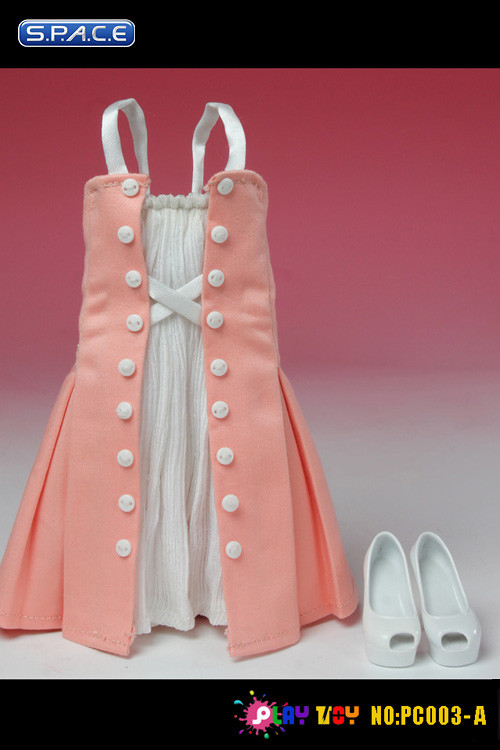 1/6 Scale Fit & Flare Dress (pink)