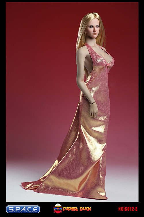 1/6 Scale pink Elegant Dress