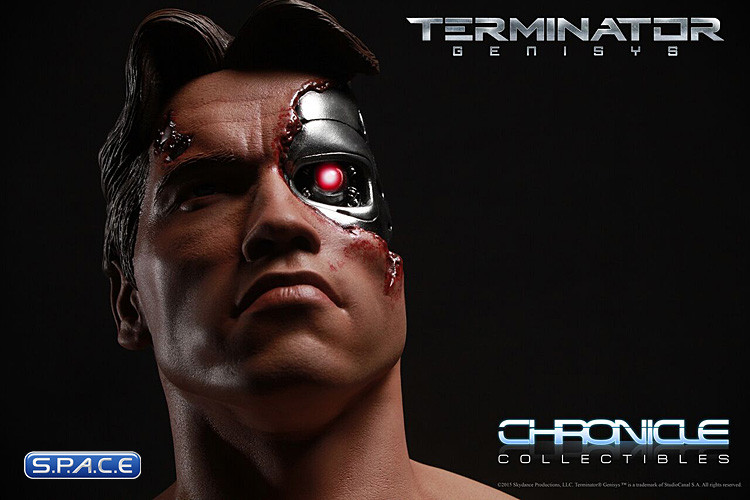 1/2 Scale Battle Damaged T-800 Bust (Terminator Genisys)