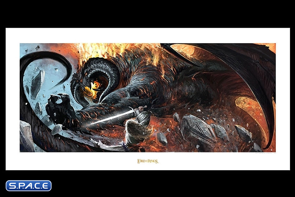 The Battle of the Peak Art Print (Lord of the Rings)