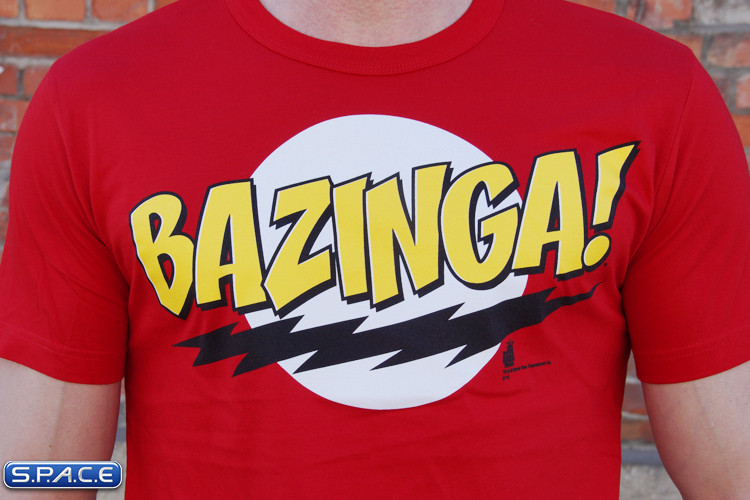 Bazinga T-Shirt red (Big Bang Theory)