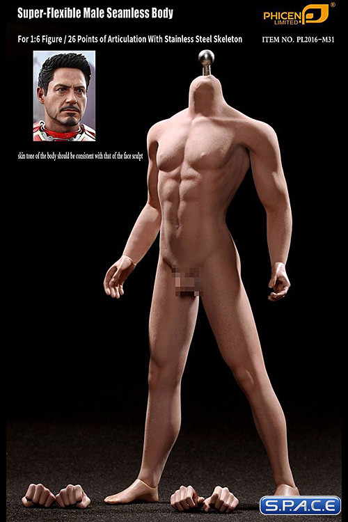 1/6 Scale Seamless Male Body M31 (Super-Flexible)