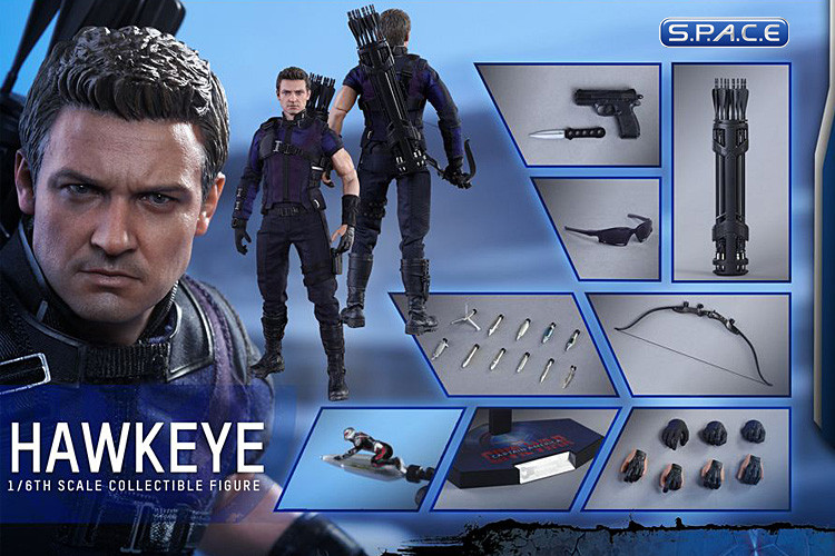 1/6 Scale Hawkeye Movie Masterpiece MMS358 (Captain America: Civil War)