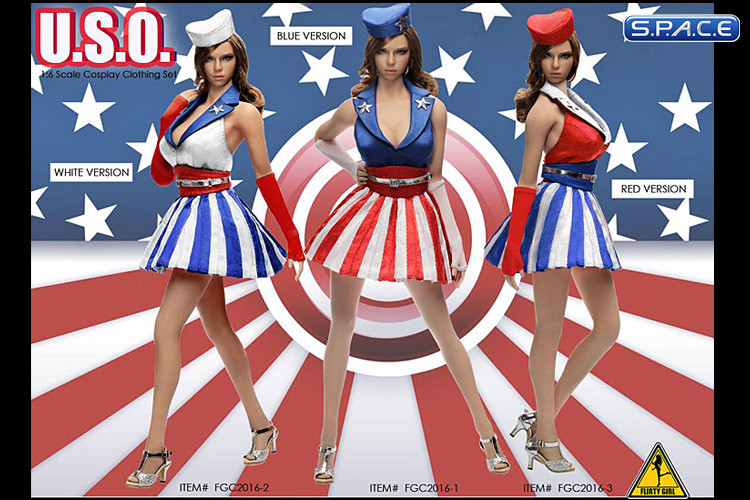 1/6 Scale red U.S.O. Cosplay Clothing Set