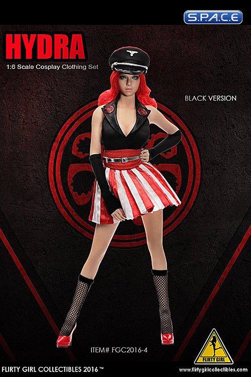 1/6 Scale black Hydra Cosplay Clothing Set