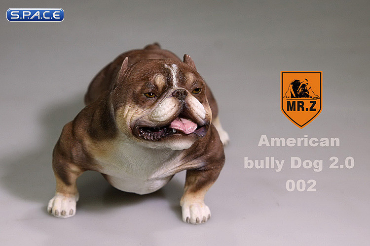 1/6 Scale brown American Bully Dog