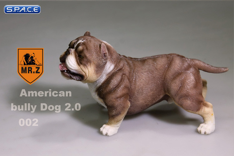 1/6 Scale brown American Bully Dog