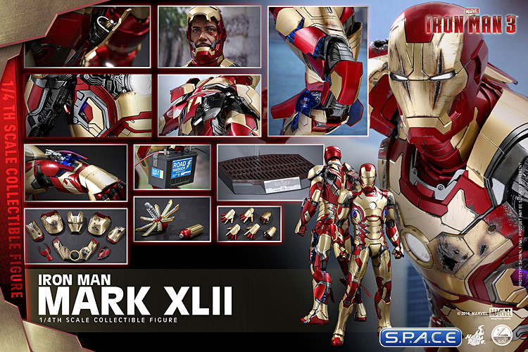 1/4 Scale Iron Man Mark XLII QS007 (Iron Man 3)