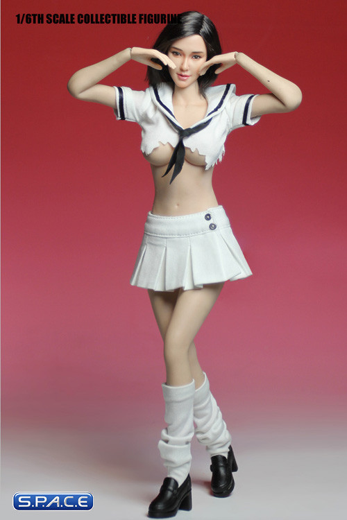 1/6 Scale Used Highshool Outfit white