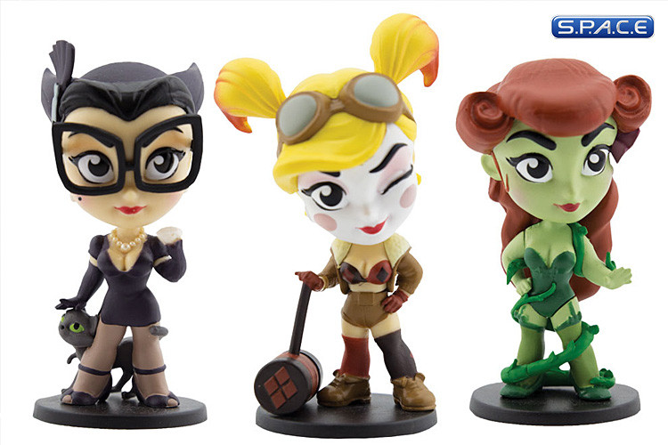 Set of 3: DC Bombshells Sirens Vinyl Figures (DC Comics)