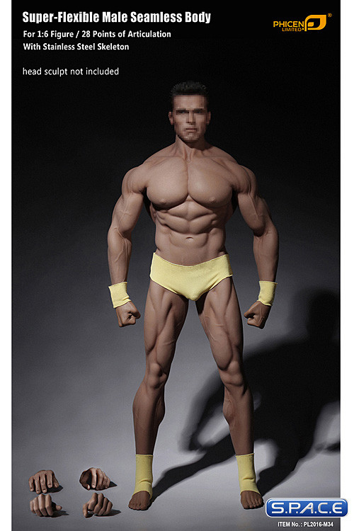 1/6 Scale Seamless Male Body M34 (Super-Flexible)