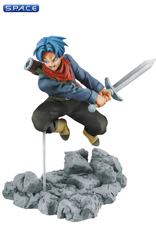 STATUE COLLECTION DRAGON Ball Figurine TRUNKS + VEGETA socle rocailleux 31 cm EUR 119,00
