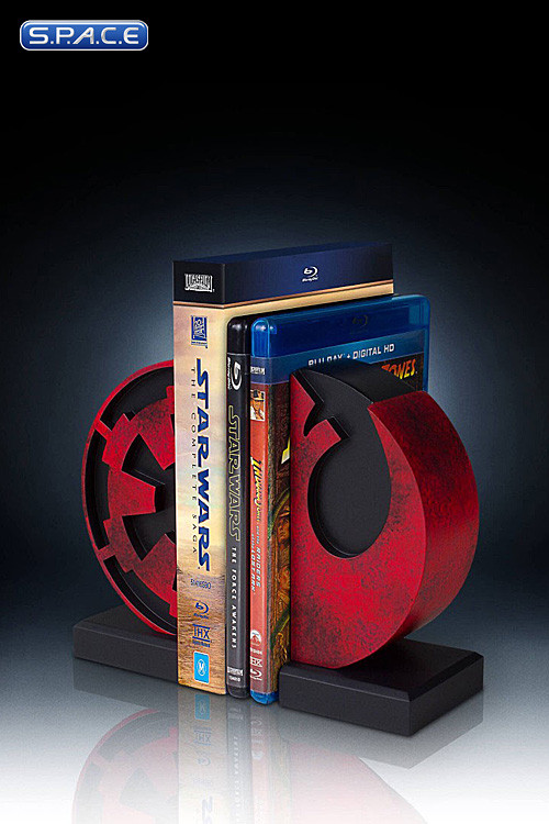 Imperial/Rebel Logo Bookends (Star Wars)