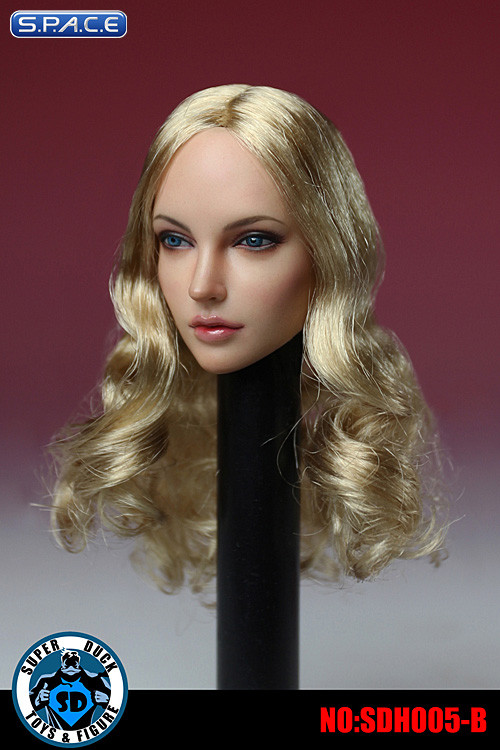 1/6 Scale Female Head Sculpt (blonde long Hair)