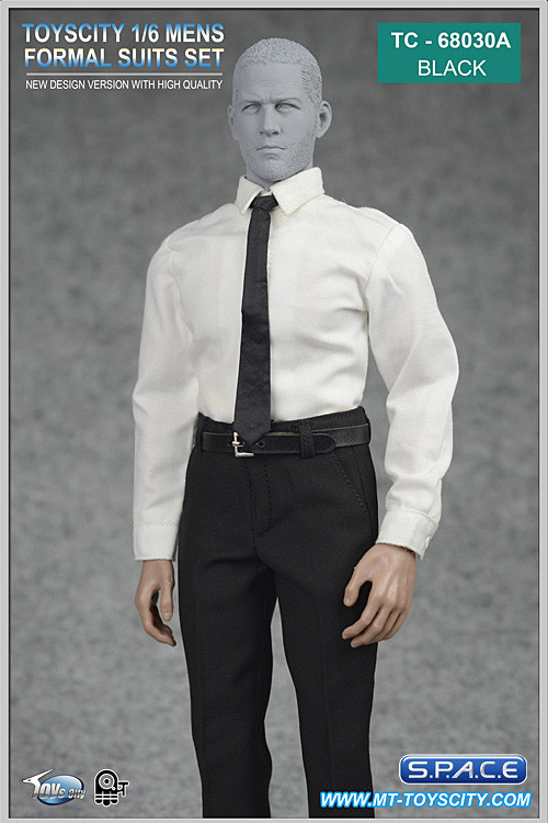 1/6 Scale Mens Suits Set black