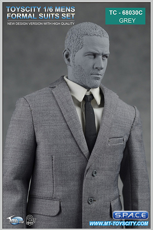 1/6 Scale Mens Suits Set grey